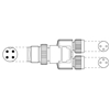 SAC-3P-M12Y/2XM 8FS VP