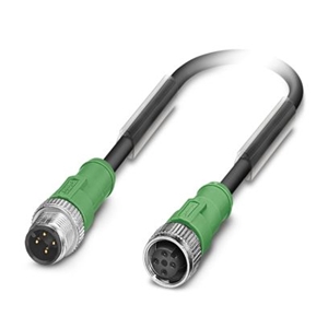 SAC-4P-M12MS/ 3,0-PVC/M12FS