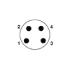 SAC-4P-M 8MR/1,5-PVC
