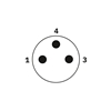 SAC-3P-M 8 MS/2,5-PUR/M 8FS