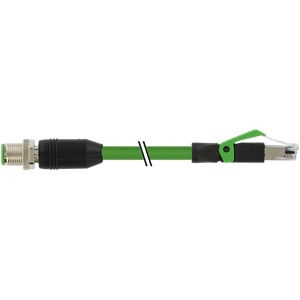7000-51101-7900300 | M12 St. 0° X-cod. / RJ45 St. 0° Gigabit