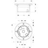 90349 | BASE LT FLUSH V12/24DAC RD