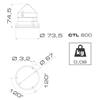 38663 | CTL600 LED RED V12/24DAC GY