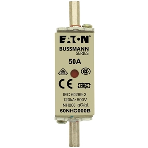 NH FUSE 50A 500V GG/GL SIZE 00