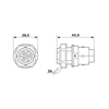 IPD W 3P2,5 M M20 GY