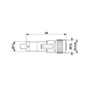 SAC-5P-M12MS/2,0-PVC/M12FS