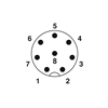 SACC-E-MS-8CON-M16/0,5 SCO
