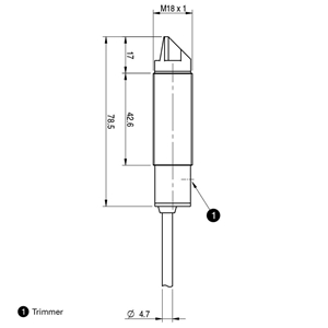 FAI7/BP-0E Sensor Fotoeléctrico - Distribución