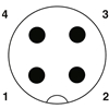 SAC-3P-M12Y/2X3,0-PUR