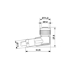 SAC-5P-M12MS/1,5-PVC/M12FR