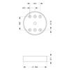 90344 | BASE LT SHALLOW V12/24DAC WH