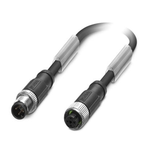 SAC-4P-M12MS/0,6-PUR/M12FSSHBK