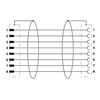 SAC-8P-M12MS/ 3,0-PUR/M12FS SH